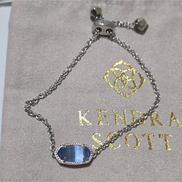 KENDRA SCOTT Elaina London Blue? and Rhodium Adjustable Bracelet - Picture 2 of 5